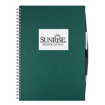 Shadowbox Paperboard Journal w/50 Sheets & Pen (8 ½"x 11")