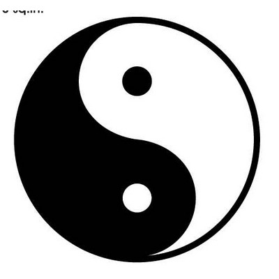 Yin Yang Maxi Magnet (2 Square Inch)