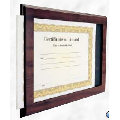 Slide in Black Marble Finish Plaque w/ Acrylic Cover