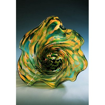 Tide Pool Lantern Art Glass Bowl w/o Marble Base (8.5"x4.5")