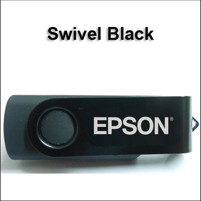 Swivel Black Flash Drive-16GB