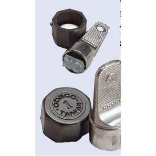 Dural Metal Inspection Stamp w/Red Rubber Die (1/2" Diameter)
