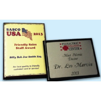 Piano Finish Black Plaque (5" x 7")