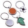 Stock Key Chain - Maltese Cross Fob w/Black Center