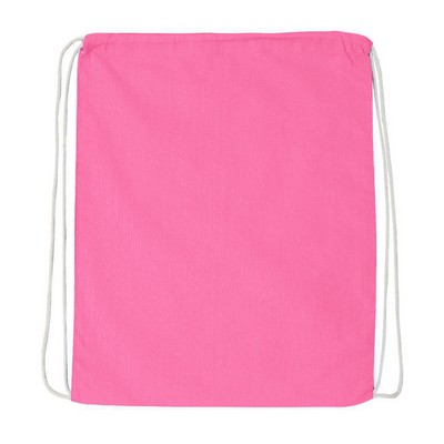 Q-Tees™ Cotton Economical Sport Back Pack (Blank)