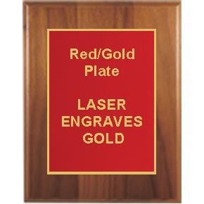 Cherry Plaque 10-1/2" x 13" - Red/Gold 8-1/2" x 11" Designer Plate