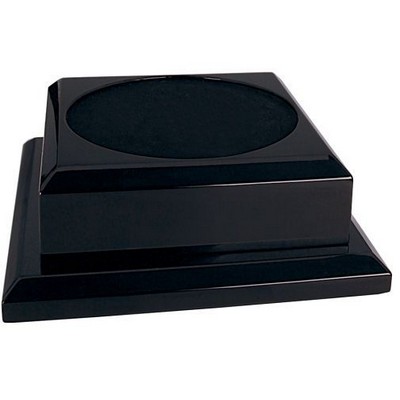 Black Piano Finish Wood Base (8"x 2½")