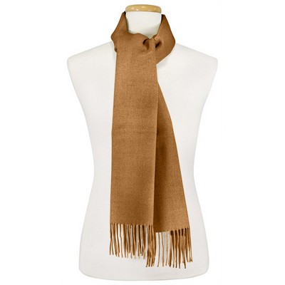 Camel 100% Alpaca Scarf 11" x 70"