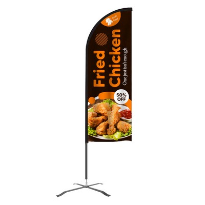Flex Banner™ Feather Flag Kit, Double-Sided Feather Flag 11'H