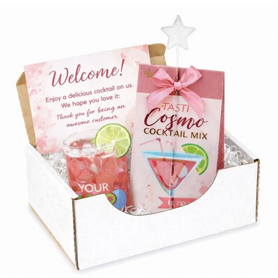 Cosmo Cocktail Gift Box with Custom Logo Glass