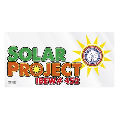 Rectangle Sticker | Square Corner | 3" x 6" | Clear Static | Static Back | Digital