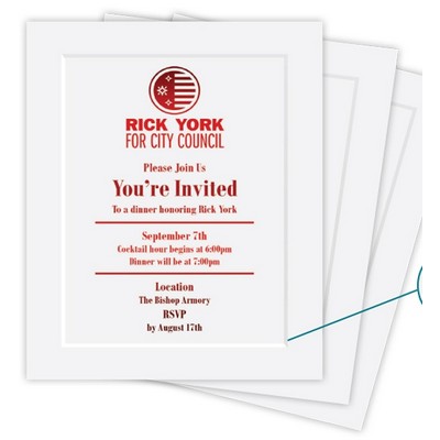 Card & Foldover Spot Color & Foil Stamped Announcements (4 & 5½ Baronial)