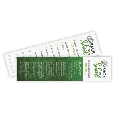 Full Color White 14 pt. C2S Bookmarks (1 Sided)
