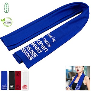 "THE XTRA RAINIER" - 12" W X 36" H Cooling Towel -Recycled (Overseas)