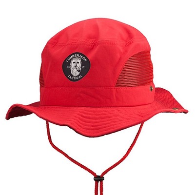Foldable Polyester Bucket Hat w/ Mesh