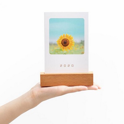Desktop Executive Gift Calendar With Wooden Stand Block