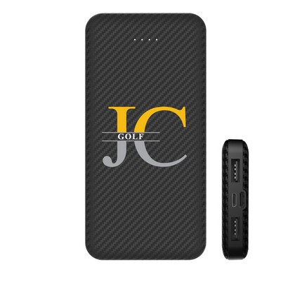 Sprinter Carbon Fiber Look 10000 Mah Power Bank