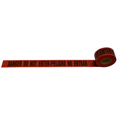 2 Mil "DANGER DO NOT ENTER" Bilingual Barricade Tapes