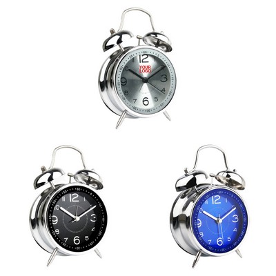 Vintage Metal Twin Bell Desktop Alarm Clock