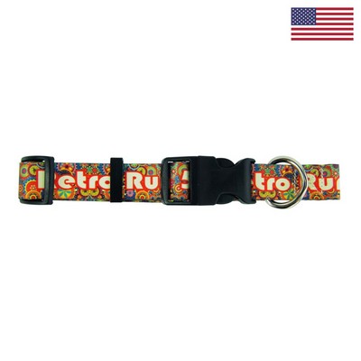 3/4" Dye Sublimated Full Color Adjustable Pet Collar