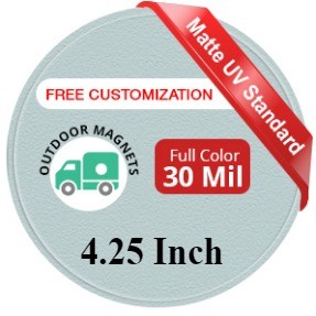 Magnet - 4.25" Diameter Circle - 30 Mil - Outdoor Safe
