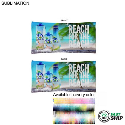 72 Hr Fast Ship - Absorbent Microfiber Dri-Lite Terry Pool Towel, Sublimated (20"x40")