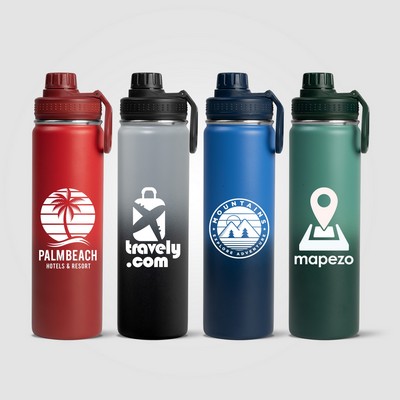 Alaska Ombre - 24 oz. Stainless Steel Double Wall Water Bottle - Silkscreen