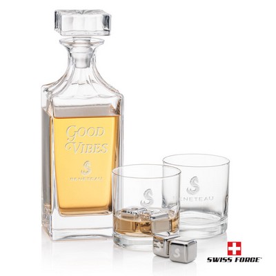 Aristocrat Decanter Set & Ice Cubes