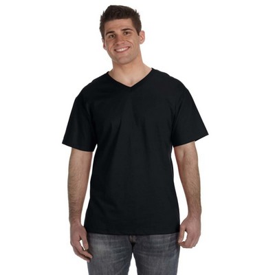 Fruit Of The Loom Mens 5 Oz, 100% Heavy Cotton HD&reg; V-Neck T