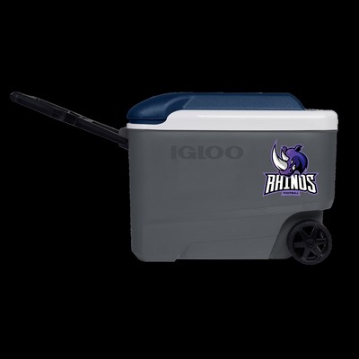 Igloo® Maxcold 40 Qt. Roller Cooler (Carbonite/Aegean Sea)