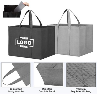 Variousizable Non-Woven Reinforce Handle Grocery Tote Bag