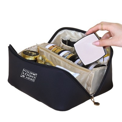 PU Leather Travel Cosmetic Bag