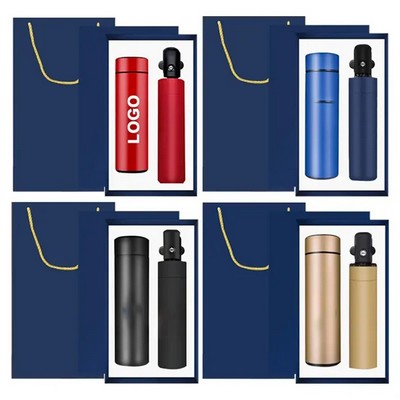 17oz Water Bottle with Umbrella Gift Set