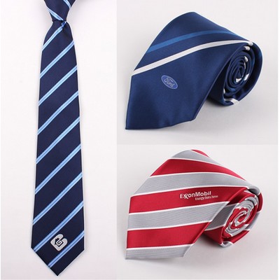57.13" L x 2.96" W Custom Classic Men's 100% Silk Necktie Business Tie
