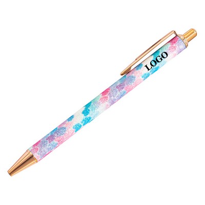 Gradient Ballpoint Pen Vibrant Rainbow Ombre Barrel for Journaling & Sketching Ultra-Smooth