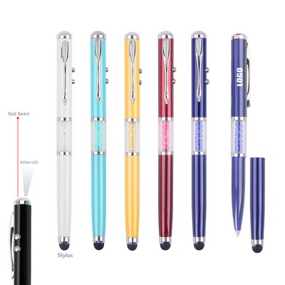 Diamonds 4-in-1 Metal Pen with Stylus