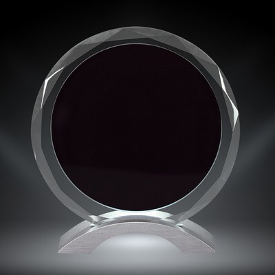 7" Meridian Crystal with Black Center