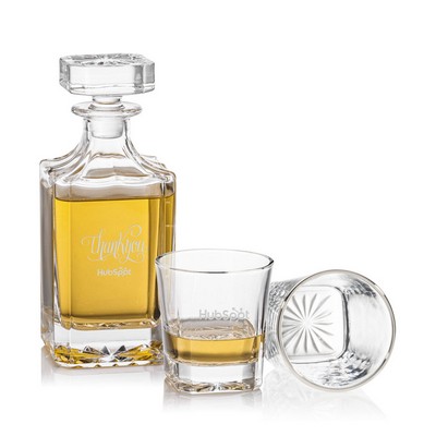 Santana Decanter & Silver Rim Set