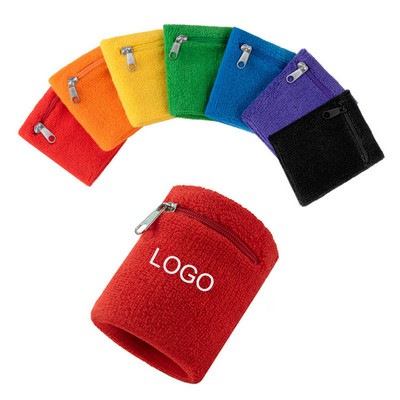 Wrist Wallet Sports Wristband With Zipper