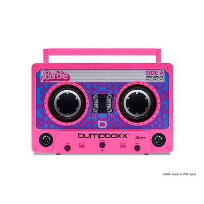 Bumpboxx Remixx Bluetooth Boombox Speaker Barbie Pink