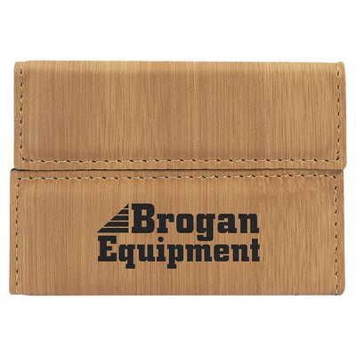 Leatherette Hard Business Card Holder