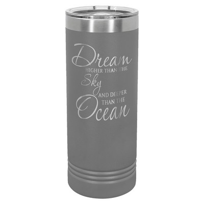Polar Camel 22 oz. Skinny Tumbler with Slider Lid