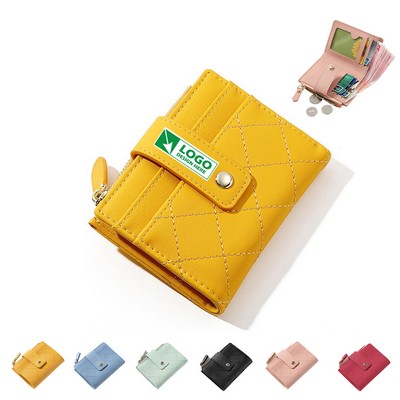 Women's Leather Protected Small Wallet