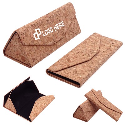 Natural Cork Folding Sunglasses Case