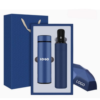 Automatic Umbrella & Tumbler Sets with Gift Box