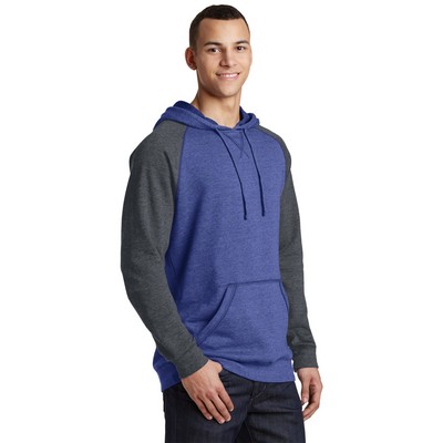 District Young Mens Lightweight Fleece Raglan Hoodie