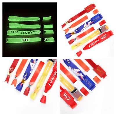 Personalized Webbing Band Glow in the Dark Wristband