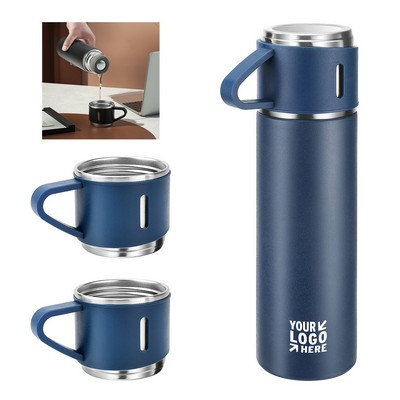 17oz Stainless Steel Insulated Cup w/ Three Lids Gift Set