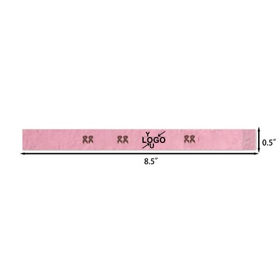 Pink Ribbon Seed-Infused Wristband