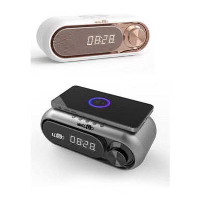 Digital Clock Speaker With Wireless Charger